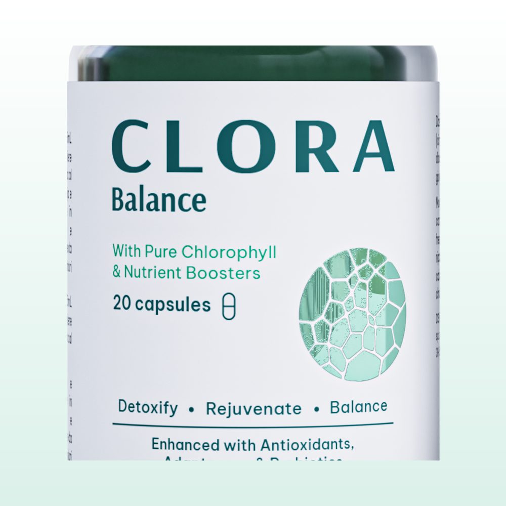 Butelka Clora Balance z 20 kapsułkami z chlorofiliną